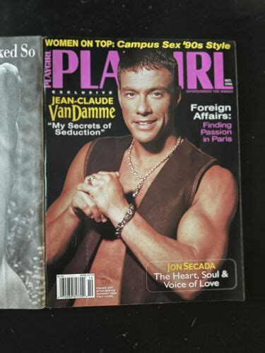 Gay Magazine Playgirl Jean Claude Van Damme Very Rare Ebay