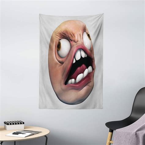 Humor Tapestry Scary Internet Meme With Why You No Expression Angry