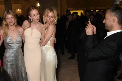 Mélanie Laurent Emily Blunt and Sienna Miller striking a pose for