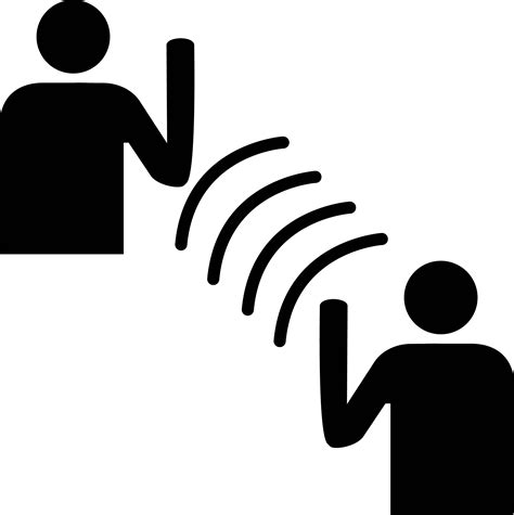 Communication Icon Png People Waving At Each Other Free Transparent