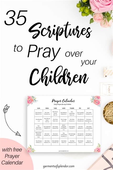 35 Scriptures To Pray Over Your Children With Free Prayer