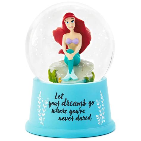 Disney The Little Mermaid Ariel Dare To Dream Snow Globe Snow Globes
