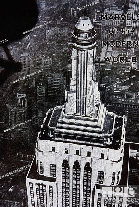 Empire State Building Aerial View From An Airship Attempting
