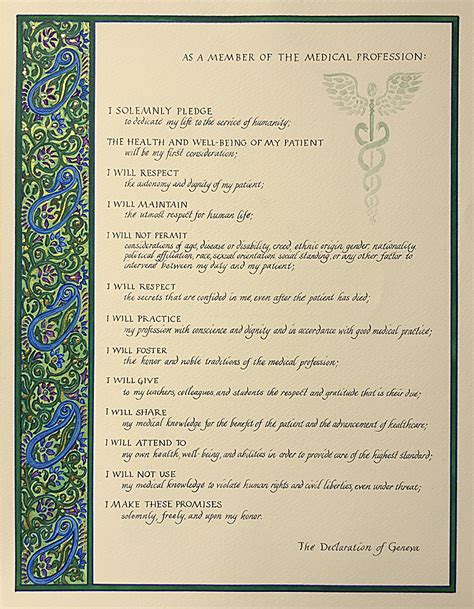 Medical Oath Custom Ketubah