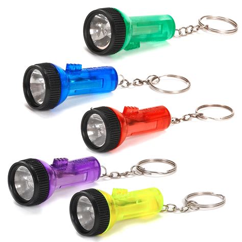 Large Plastic Flashlight Keychain