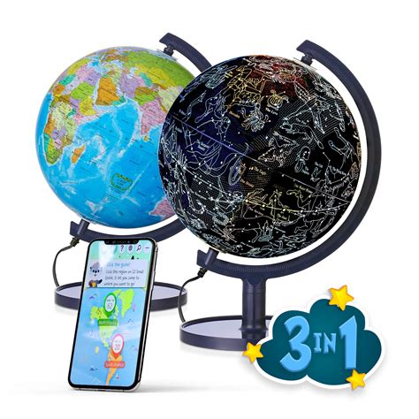 Buy Sj Smart Globe With Interactive App And Led Illuminated