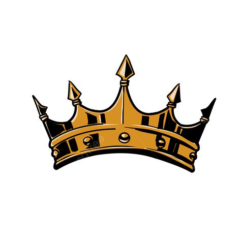 King Crown Sticker Crown King Golden Png Transparent Clipart Image