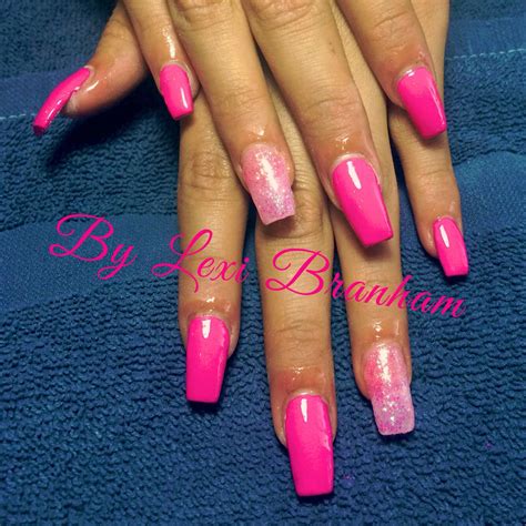 long pink barbie nails pink barbie lashes nails long beauty finger nails ongles