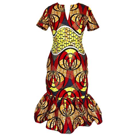 Ayaba African Print Midi Dress Etsy African Print Dresses African Dresses For Women African