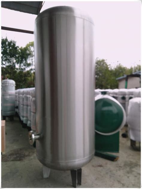 Custom Vertical Compressed Air Storage Tank Stainless Steel Pressure Vessel