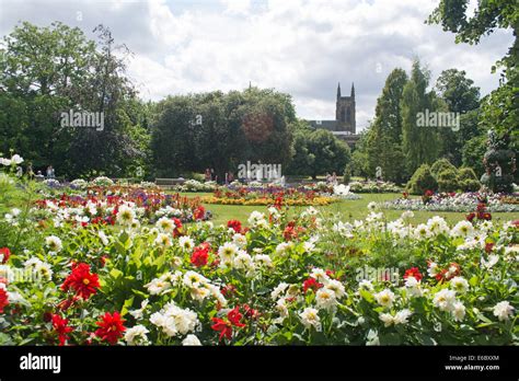 Floral Display At The Jephson Gardens Formal Gardens In Royal
