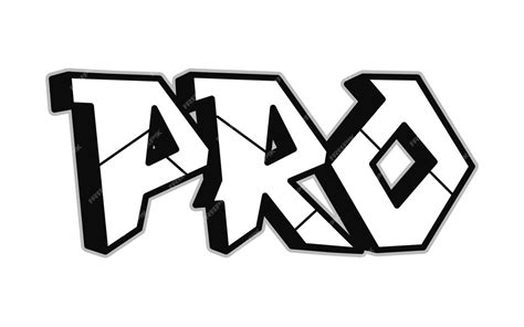 Letras De Estilo Graffiti Psicodélico Trippy Palabra Pro Vector Premium