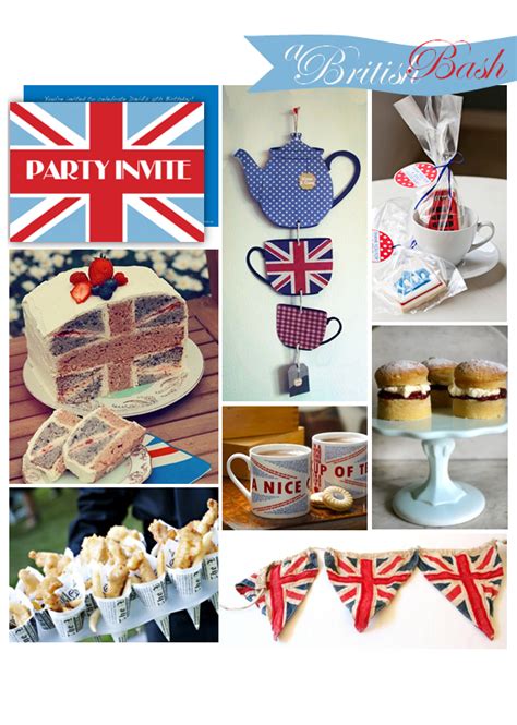 The no.2 most popular thing at british parties is tea cups. Inspiration Board: A British Birthday Party | British ...