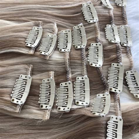 Seamless Double Drawn Clip On Hair Extension Manufacturers Balayage