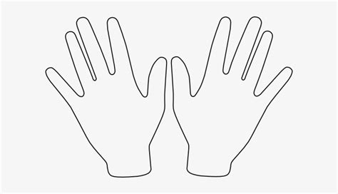 Outline Of Hands Two Hands Clipart Free Transparent Png Download