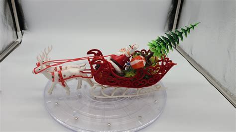 Vintage Blow Mold Santa and Sleigh With Reindeer Vintage - Etsy