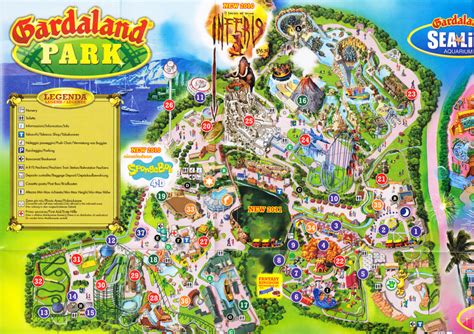 Gardaland 2010 Park Map