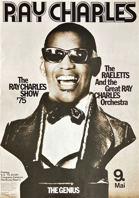 ray charles concert poster konzertplakat 9 5 1975 hamburg congress centrum ⋆ popdom