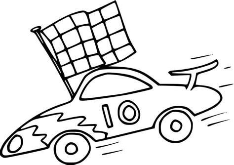 Funny Race Car Coloring Page Download Print Or Color Online For Free
