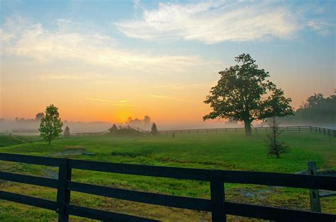 Sunrise Kentucky Horse Park Lexington Kentucky Photograph By William Reagan
