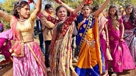 पाणी पाणी 💦थाई गयो राजी राजी 🙆थाई गयो garmi arjun r meda adivasi girls timli dance youtube