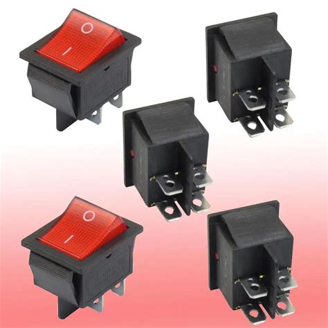 Cheap Rocker Switch Double Pole Single Throw Best 4 Pin Terminals In