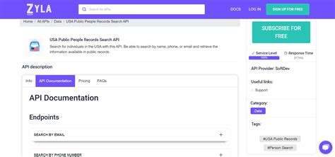 How To Access To The Usa Public Records Through An Api Zyla Api Hub