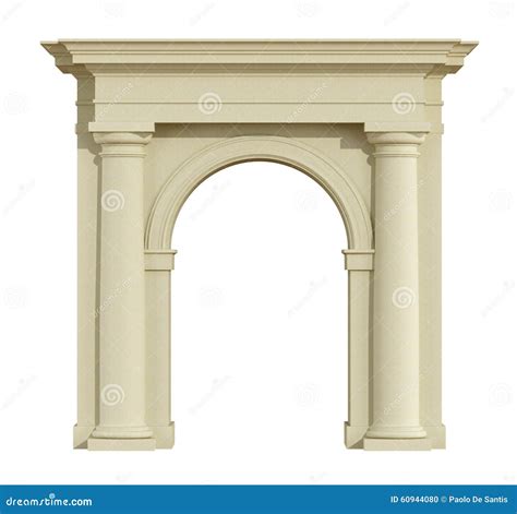 Classic Arch On White Stock Illustration Illustration Of Classic 60944080