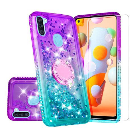 Soga Rhinestone Liquid Quicksand Cover Cute Girl Phone Case For Samsung