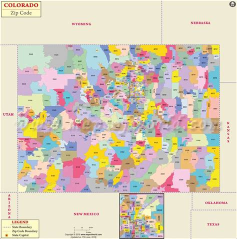 Colorado Zip Codes Map List Counties And Cities