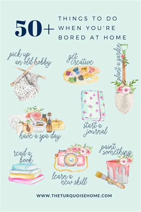 50 Things To Do When Youre Bored At Home The Turquoise Home