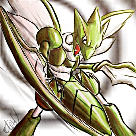 Scyther By Magickie On Deviantart