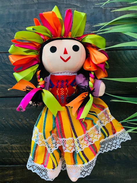 Mexican Doll Handmade Doll Muneca Mazahua Maria Doll Mexican Etsy