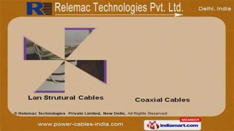 Cables And Wires By Relemac Technologies Private Limited New Delhi New