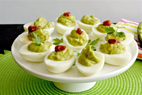 Herbs lend amazing flavor to these deviled eggs, which truly are the best you can make! Avocado Deviled Eggs {GF, Low Cal, Paleo} - Skinny ...