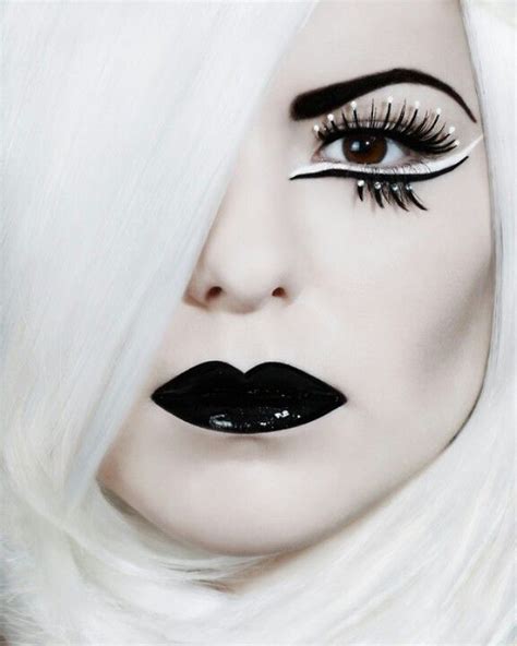 Pin By Vanessa Hostler On Makeup And Nails Black And White Makeup