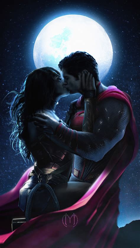 X Superman Wonder Woman In Love Sony Xperia X Xz Z Premium Hd