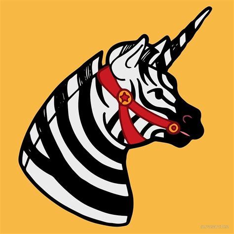 Zebra Unicorn Redbubble Store Here Aura Sanchez Art