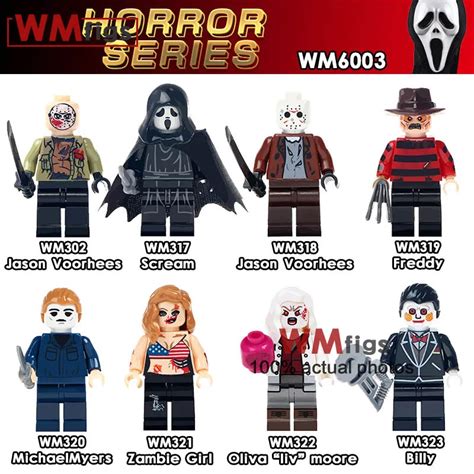 8pcslot Horror Series Scream Freddy Legoings Zombie Micheal Myers