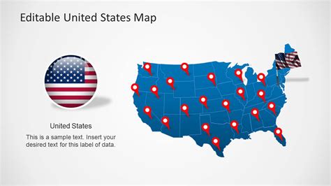United States Map Template For Powerpoint United States Map