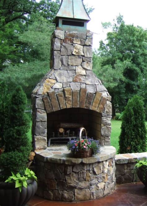 Stacked Stone Outdoor Fireplace Kit Fireplace Guide By Linda