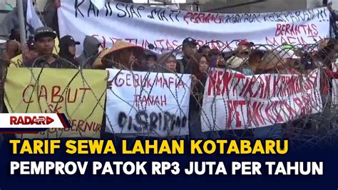 Tarif Sewa Lahan Kotabaru Pemprov Patok Rp Juta Per Tahun Radartvnews Portal Berita Lampung