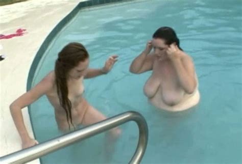 Skinny Teen And Thick Bbw Girl Having Fun In Swimming Pool Mylust Com