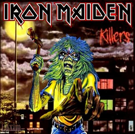 Killers Iron Maiden Eddie Extreme Metal Horror Show Rock N Roll Comic Book Cover Madness