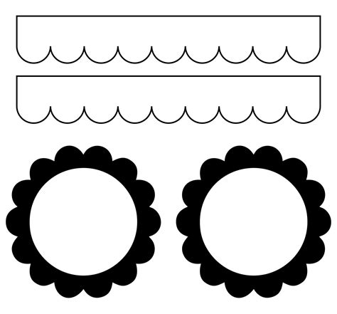 Printable Scallop Template Free
