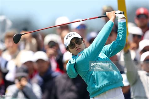 Rose Zhang Of The United States Hits A Tee Shot During The Third