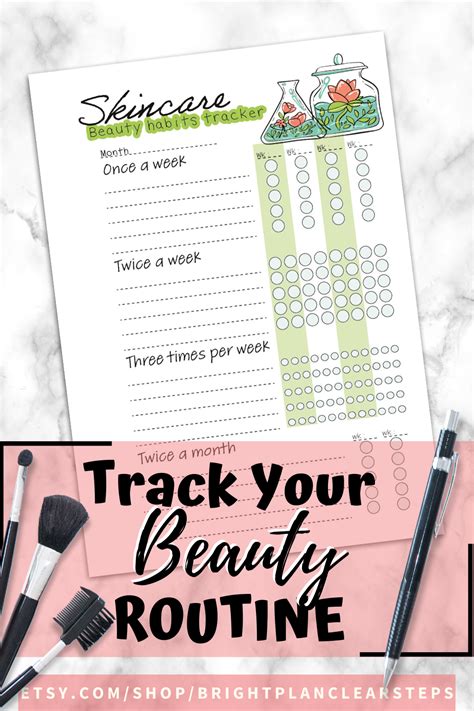Beauty Planner Printable Etsy Beauty Routines Beauty Routine
