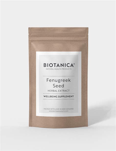 Fenugreek Seed Premium Fenuside Extract Biotanica Herb New Zealand