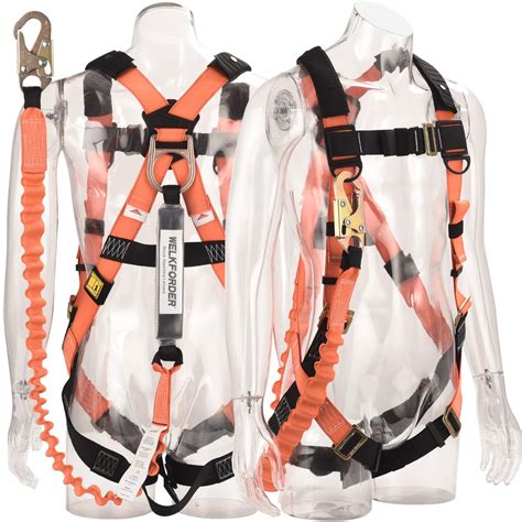 Welkforder 1d Ring Industrial Fall Protection Safety Harness With 6