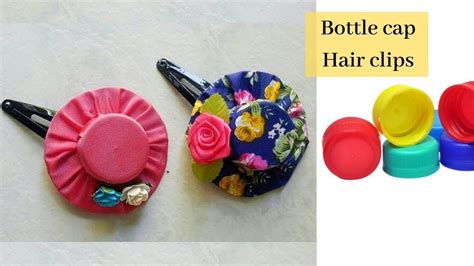 Diy Bottle Cap Crafts Plastic Bottle Cap Hair Clips Making Idea By Aloha Crafts